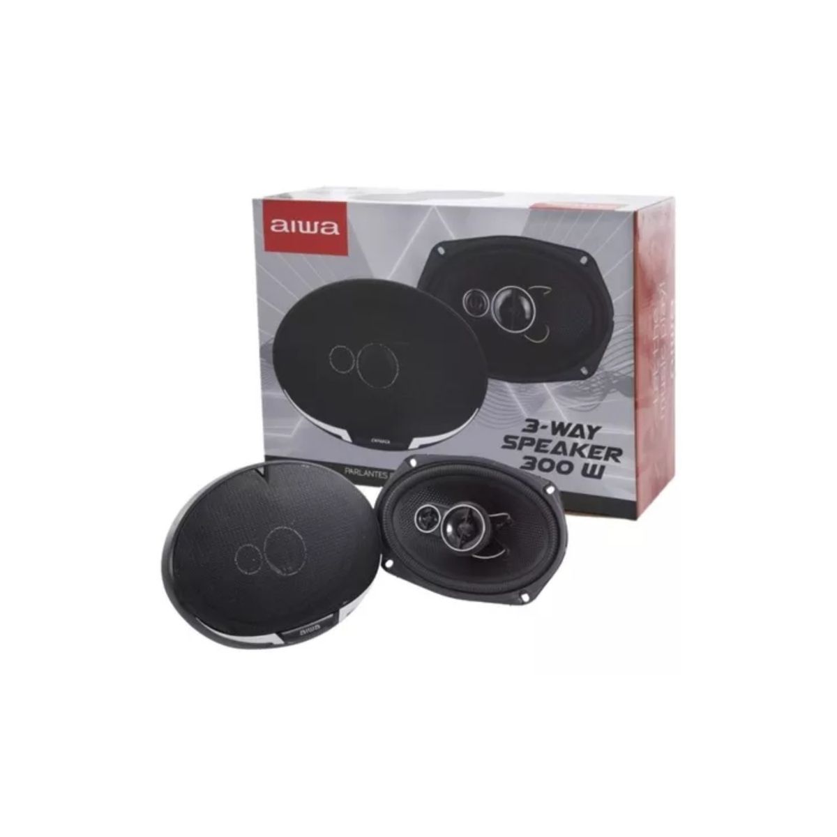 AIWA - Parlantes Auto Aiwa 3 Vías 300W 6X9 Taw-6944