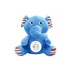 GENERICO - Peluche Musical Para Bebe Proyector Luz Nocturna Ruido Azul