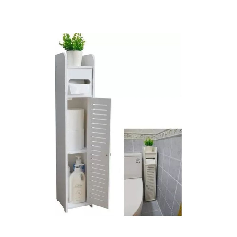 GENERICO - Estante De Baño Organizador 3 Compartimientos Blanco