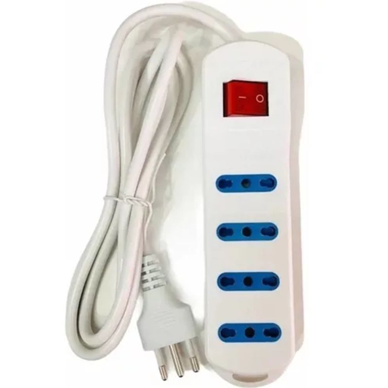 GENERICO - Alargador Zapatilla De 1.5 Metros Switch 4 Posiciones  con sello Sec