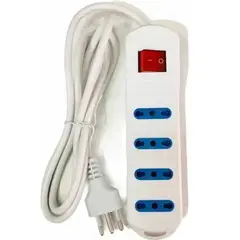 GENERICO - Alargador Zapatilla De 1.5 Metros Switch 4 Posiciones con sello Sec