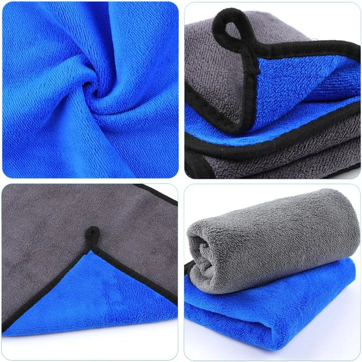 TNAKIEX - 10pc Toalla De Microfibra Para Secado Del Auto Paño 60x30