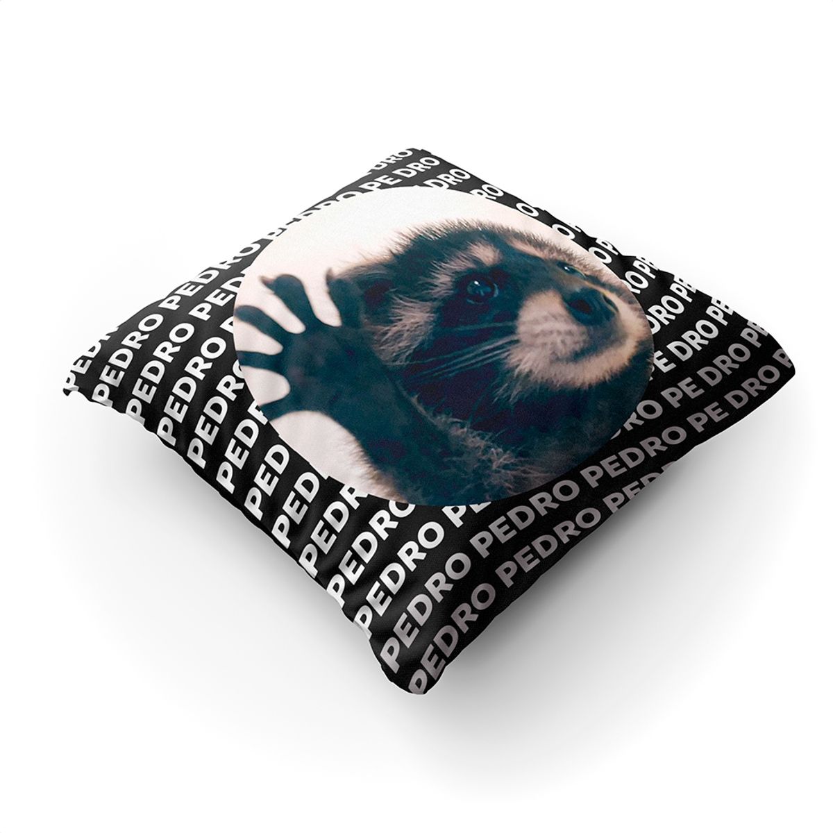 VUDU LOVE - Cojín Pedro El Mapache Meme 45x45cm Vudú Love