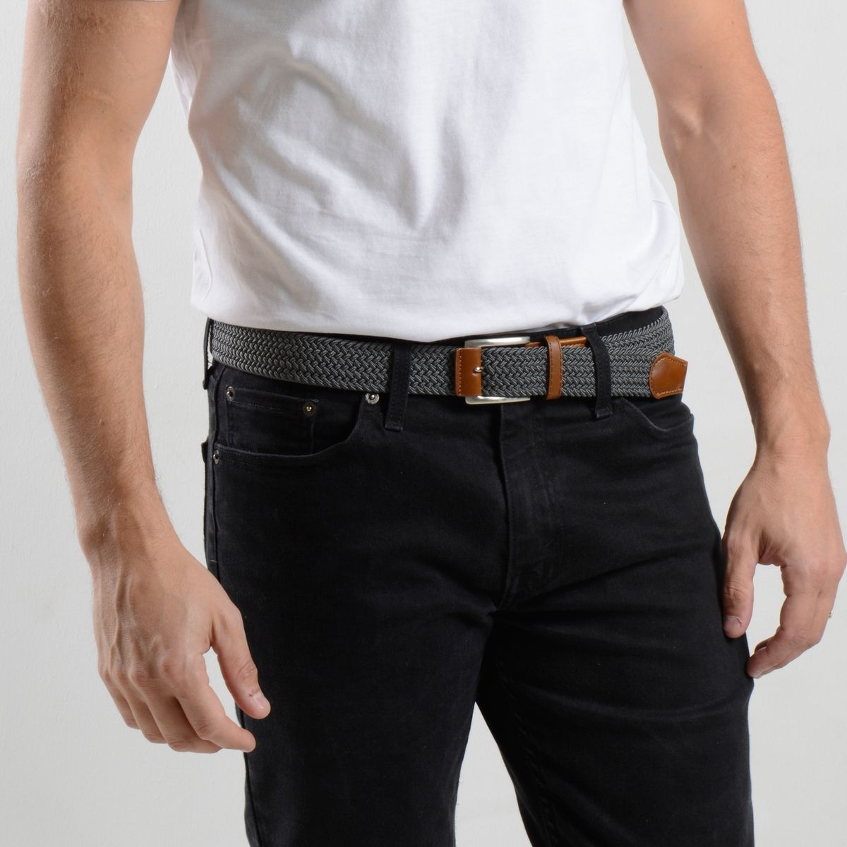 PIERCE ACCESORIOS - Cinturón Trenzado para hombre