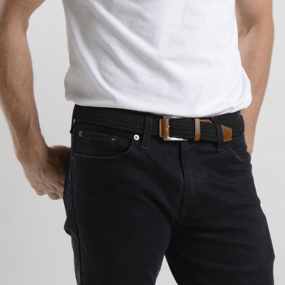 PIERCE ACCESORIOS - Cinturón Trenzado para hombre