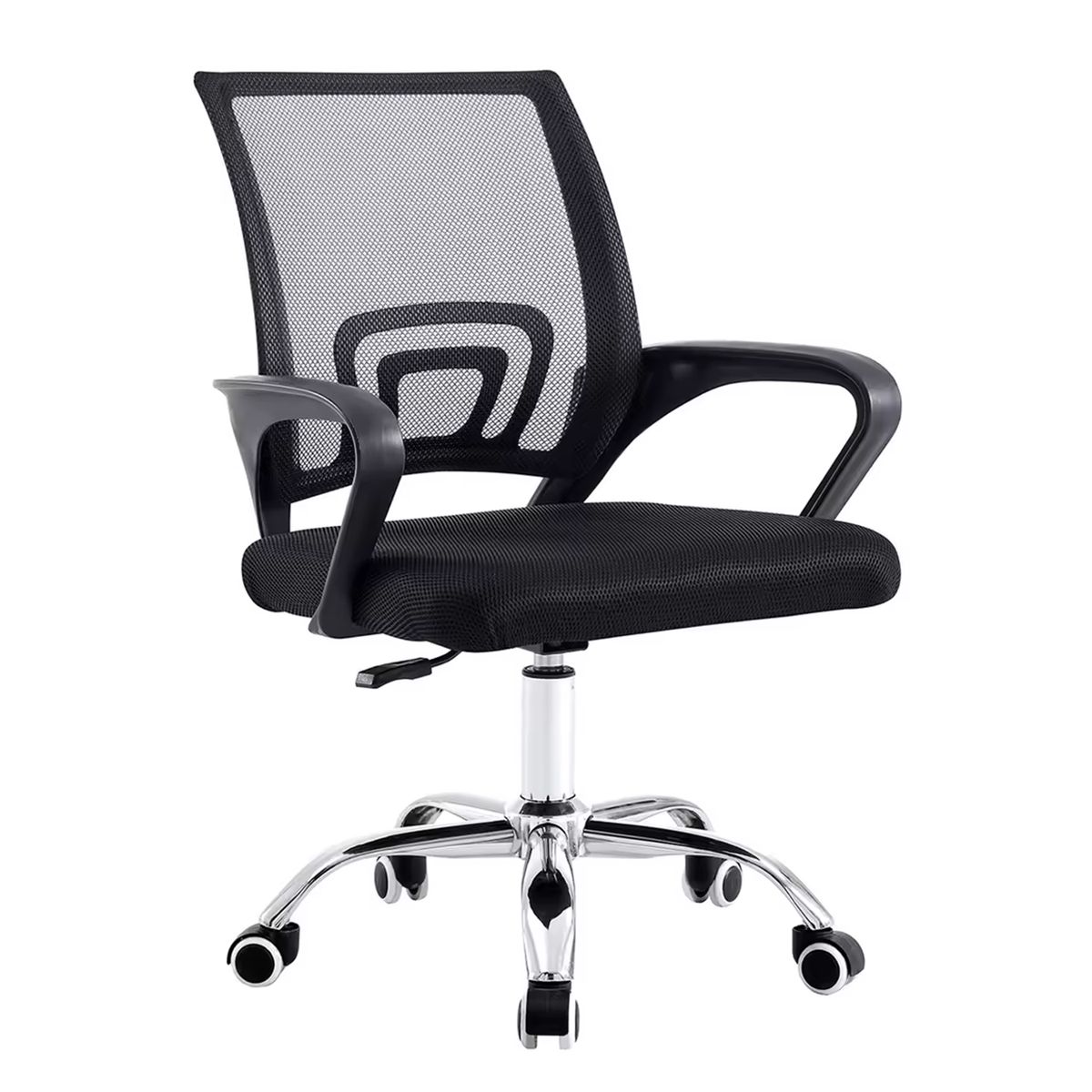 OKAERI - Silla De Escritorio Okaeri Negra Con Tapizado De Goma