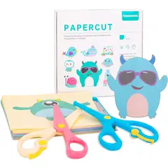 PANGUI TOYS - Set aprendizaje recorte Monster con tijeras Par de tijeras