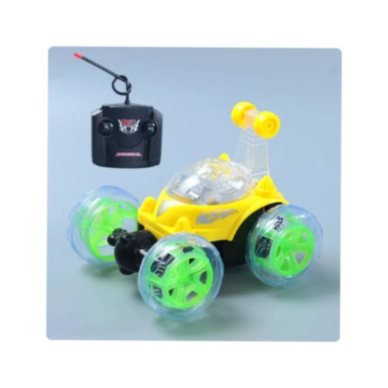 GENERICO - Oferta Auto Loco Giro 360 Luces 3d Recargable Niños, Amarill