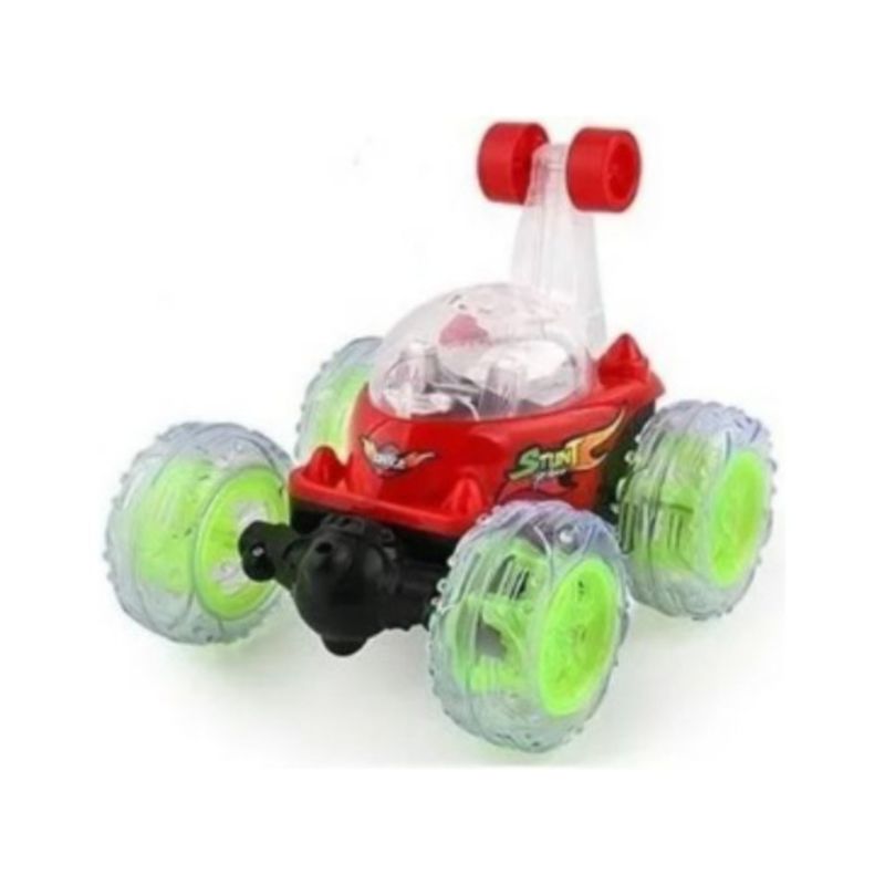GENERICO - Oferta Auto Loco Giro 360 Luces 3d Recargable Niños Rojo