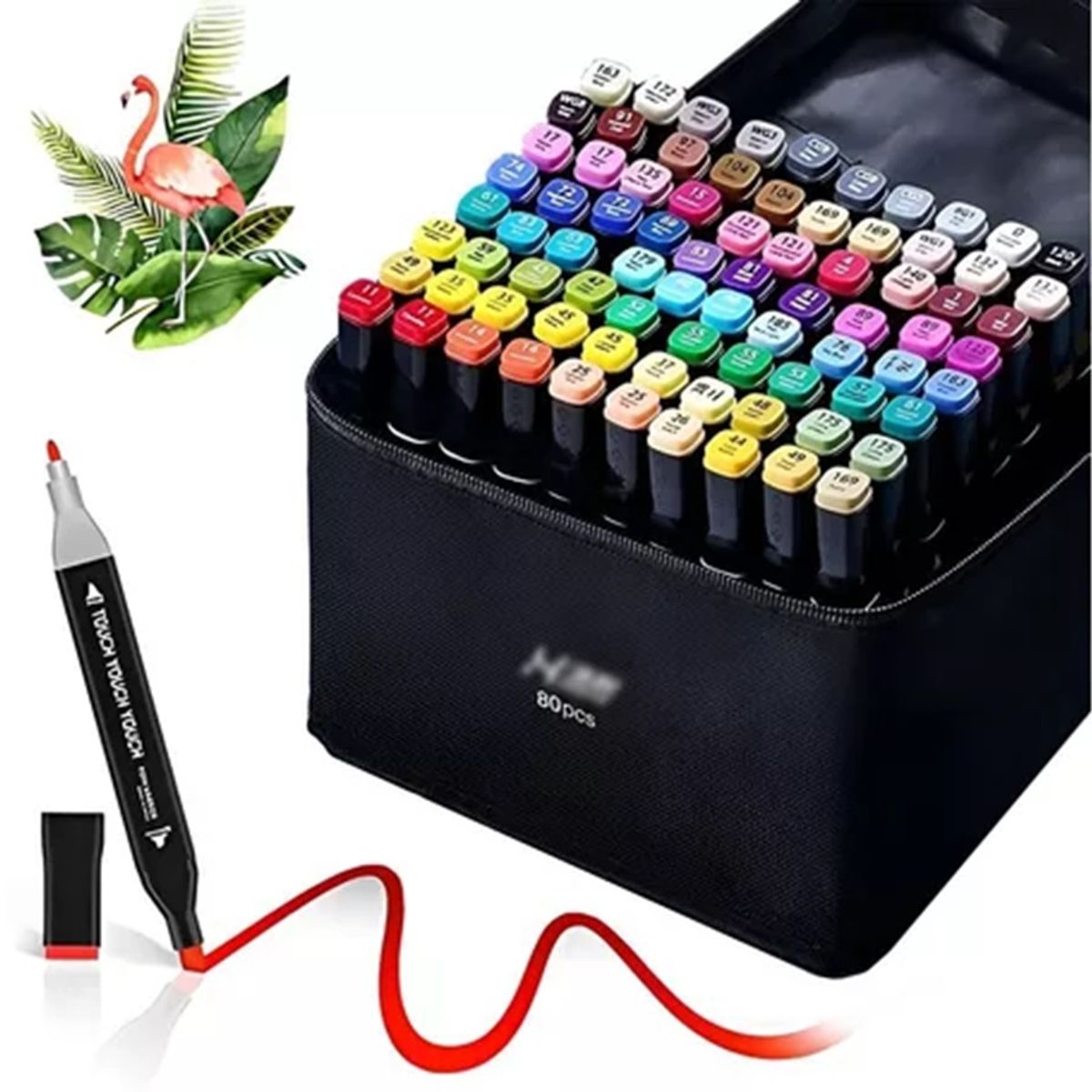 GENERICO - 80 Marcadores Plumones Lápices Artistico Colores Doble Punta