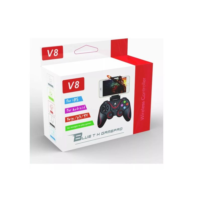 GENERICO - Control De Juego P3p4pctv Bluetooth Con Soporte Teléfono