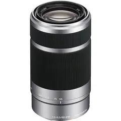 SONY - E 55-210 mm f45-63 OSS plateado Lente