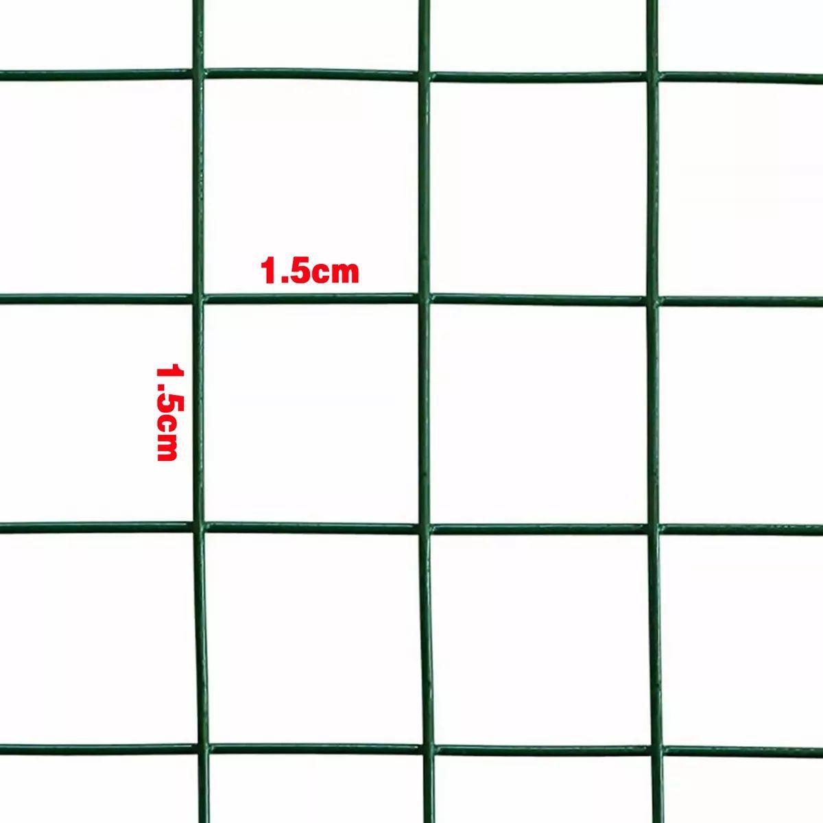 KUANGYE - Malla Jardín Soldada Plastificada Alto 60cm Largo 10mts