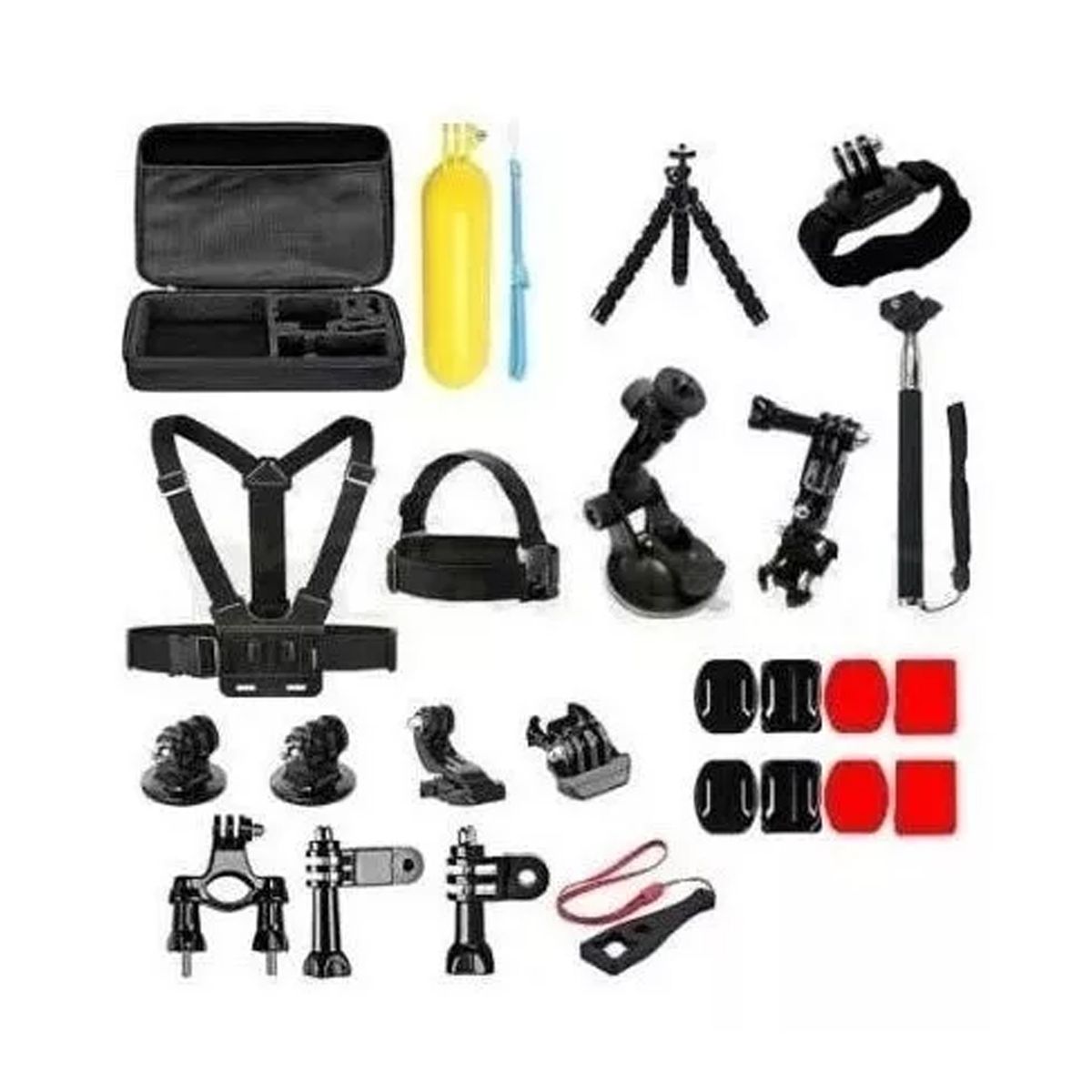 GENERICO - Kit Maleta Gopro + 28 Accesorios Cámara Deportes
