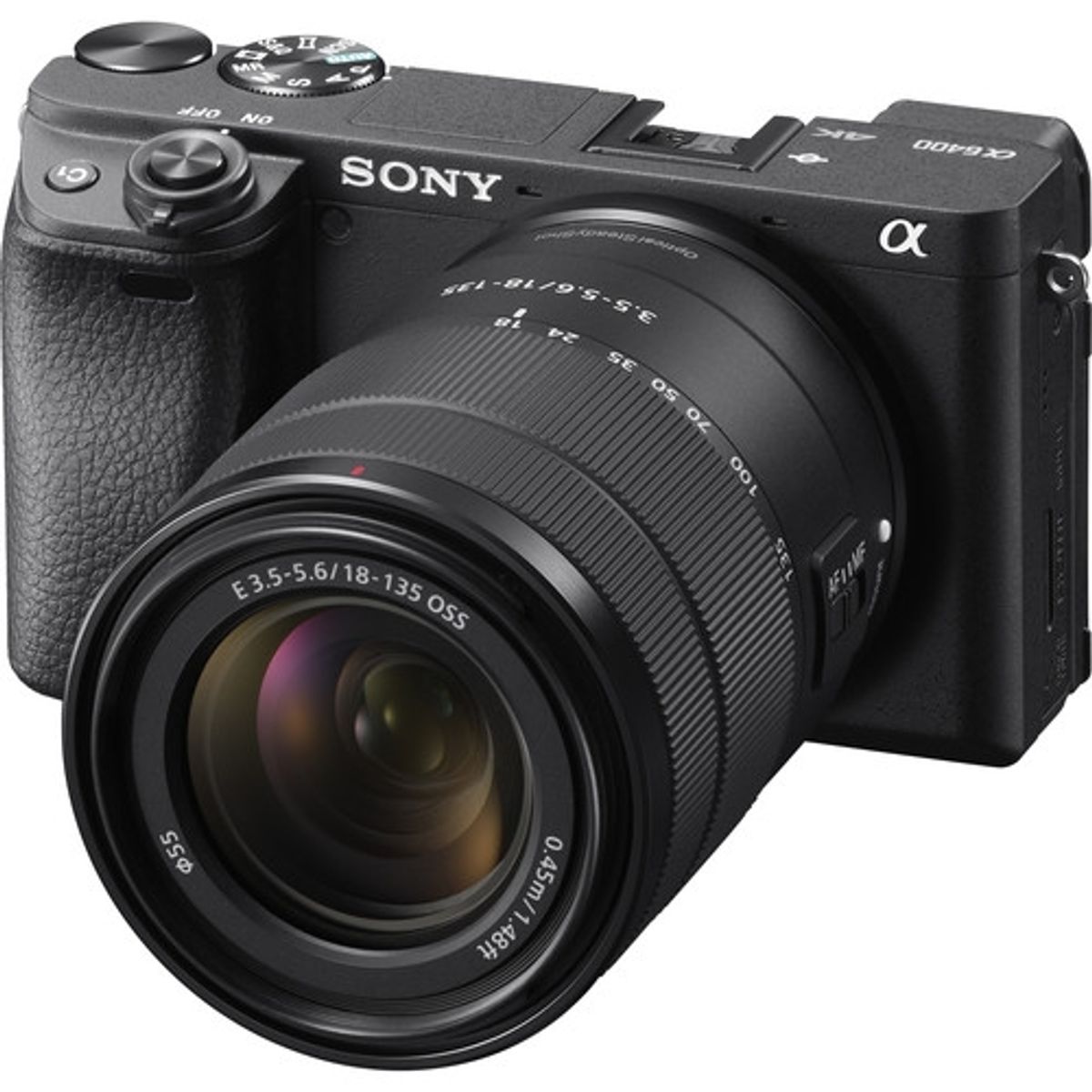SONY - Sony a6400 con lente de 18-135 mm Cámara sin espejo