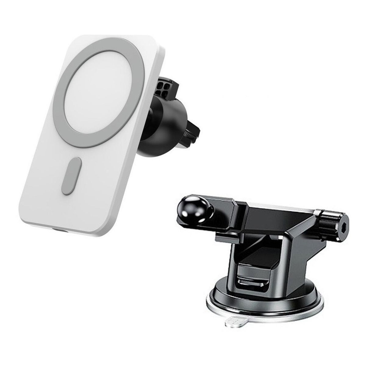 GENERICO - Cargador Para iPhone Auto Inalámbrico Carga Rapida - Blanco