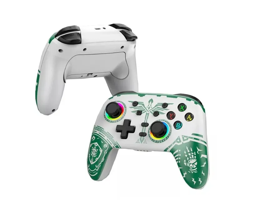 GENERICO Control Genérico Rgb Nintendo Switcholedlitepcmóvil Blanco Verde