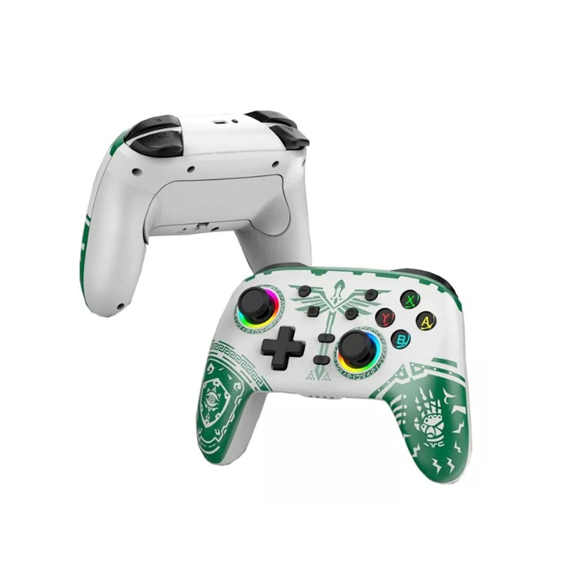 GENERICO - Control Genérico Rgb Nintendo Switcholedlitepcmóvil Blanco Verde