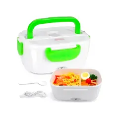 GENERICO - Lonchera Electrica Termo Comida Taper Hermetico Lunch Box Color Blanc
