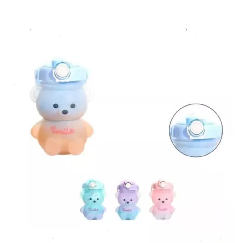 GENERICO - Botella De Agua Motivacional Kawaii Oso 1200ml