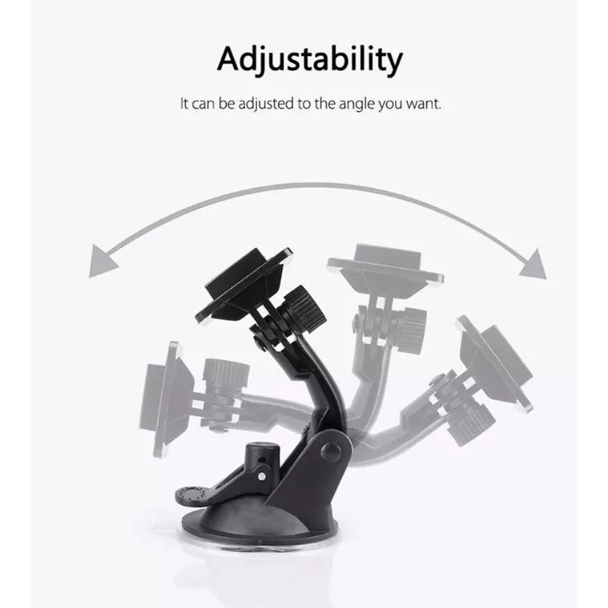 GENERICO - Soporte Ventosa 360º Para Cámara Deportiva Gopro Sjcam Sony