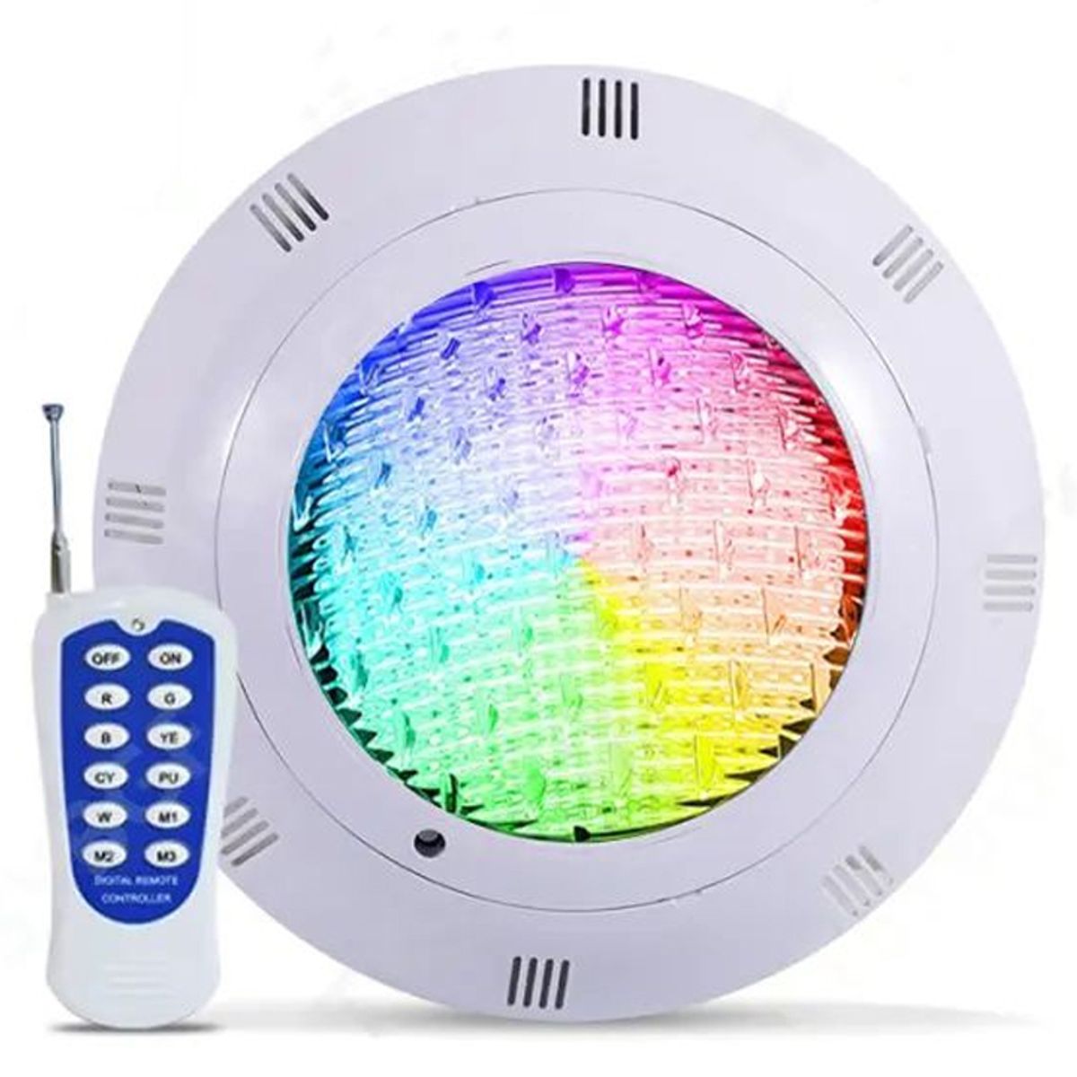 KUANGYE - Foco Led Piscina Multicolor 18w 12v Vulcano Control Remoto