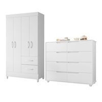 COMBO CLOSET 4P +COMODA DOB WT(271035+276033)