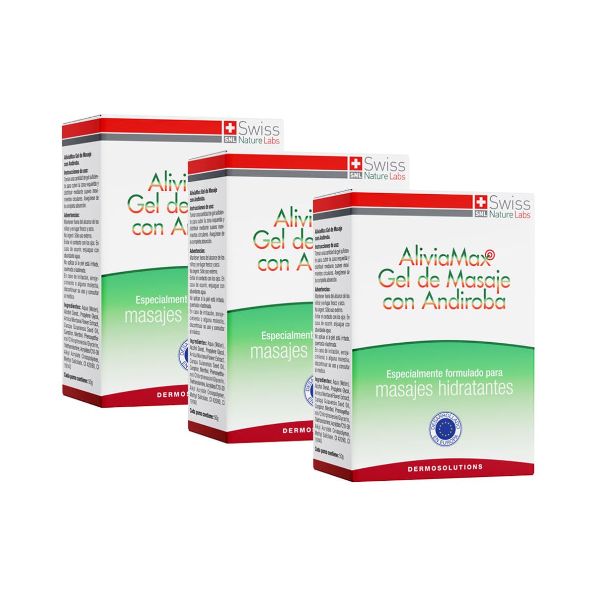 ALIVIAMAX - Aliviamax - 3 Estuches con 2 frascos (3 Meses)