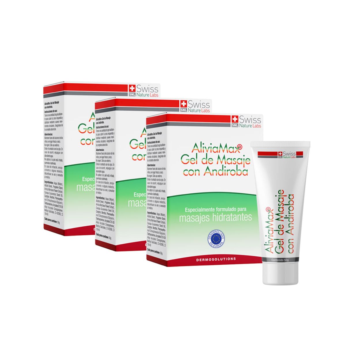 ALIVIAMAX - Aliviamax - 3 Estuches con 2 frascos (3 Meses)