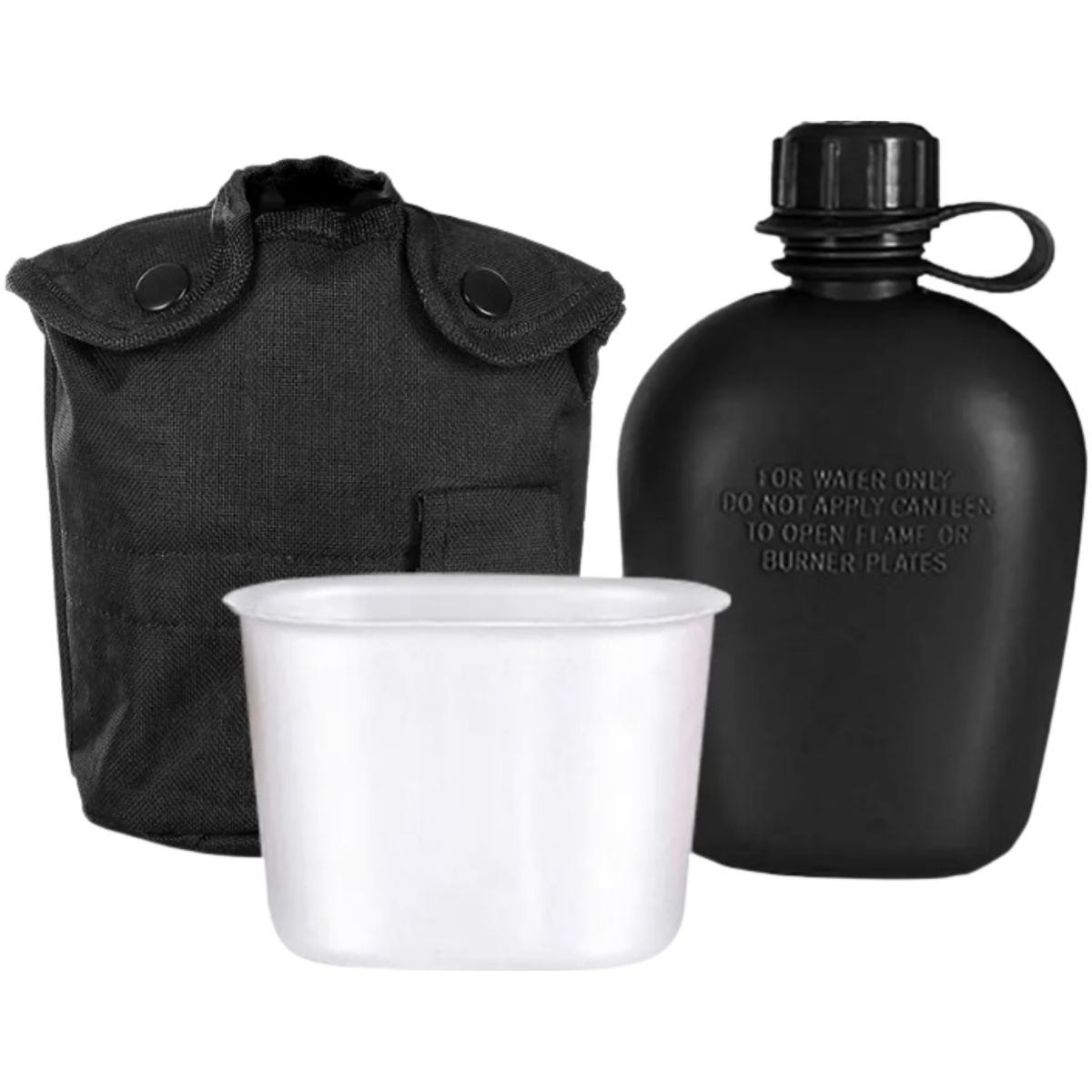 GENERICO - Botella Cantimplora de 1 Litro + Cantina Aluminio