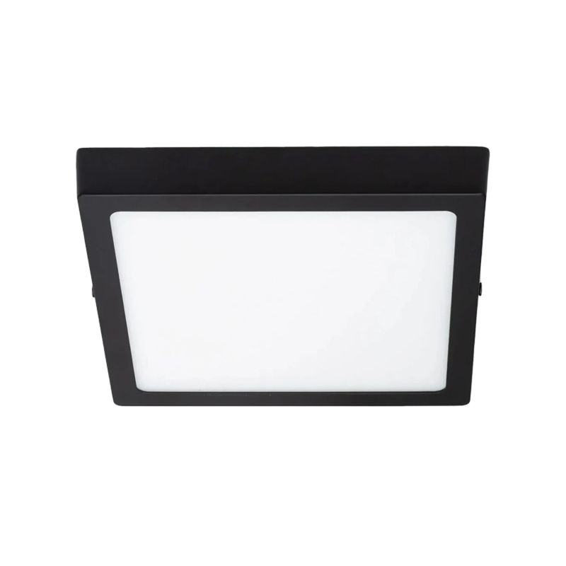 HB LEDS - Panel LED Sobrepuesto Cuadrado Negro PRO 18W Cálido