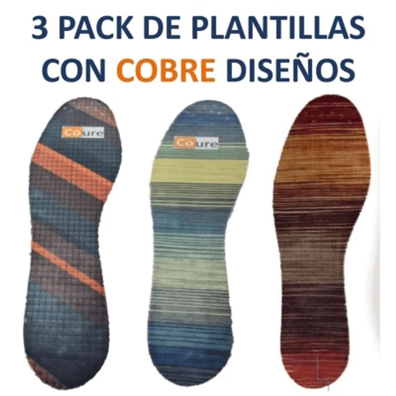 DCOBRE - 3  Plantillas en HOMBRE diseños, ajustable,
