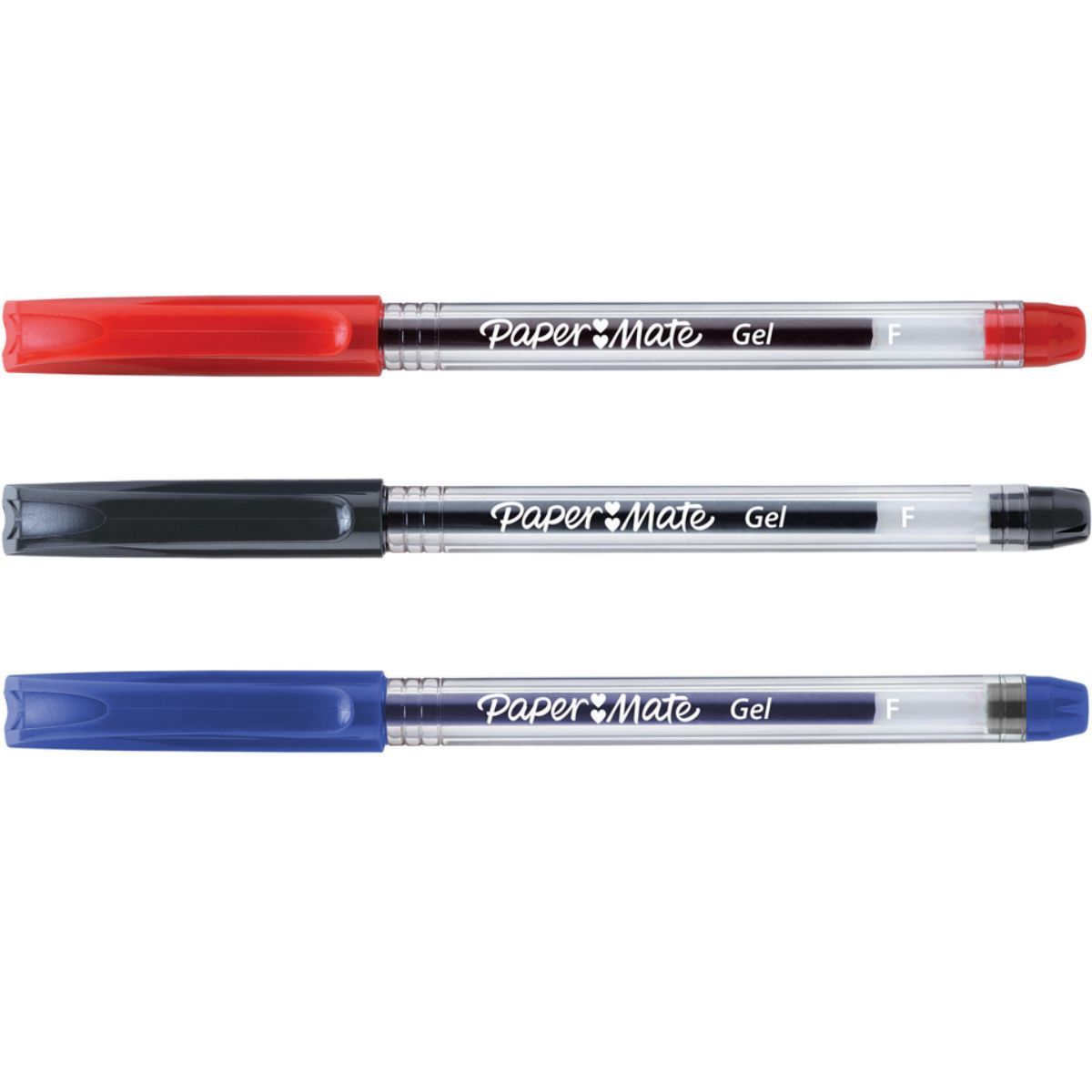 PAPER MATE - Boligrafo Gel Paper Mate Ultra Fino Surtido Blister X3