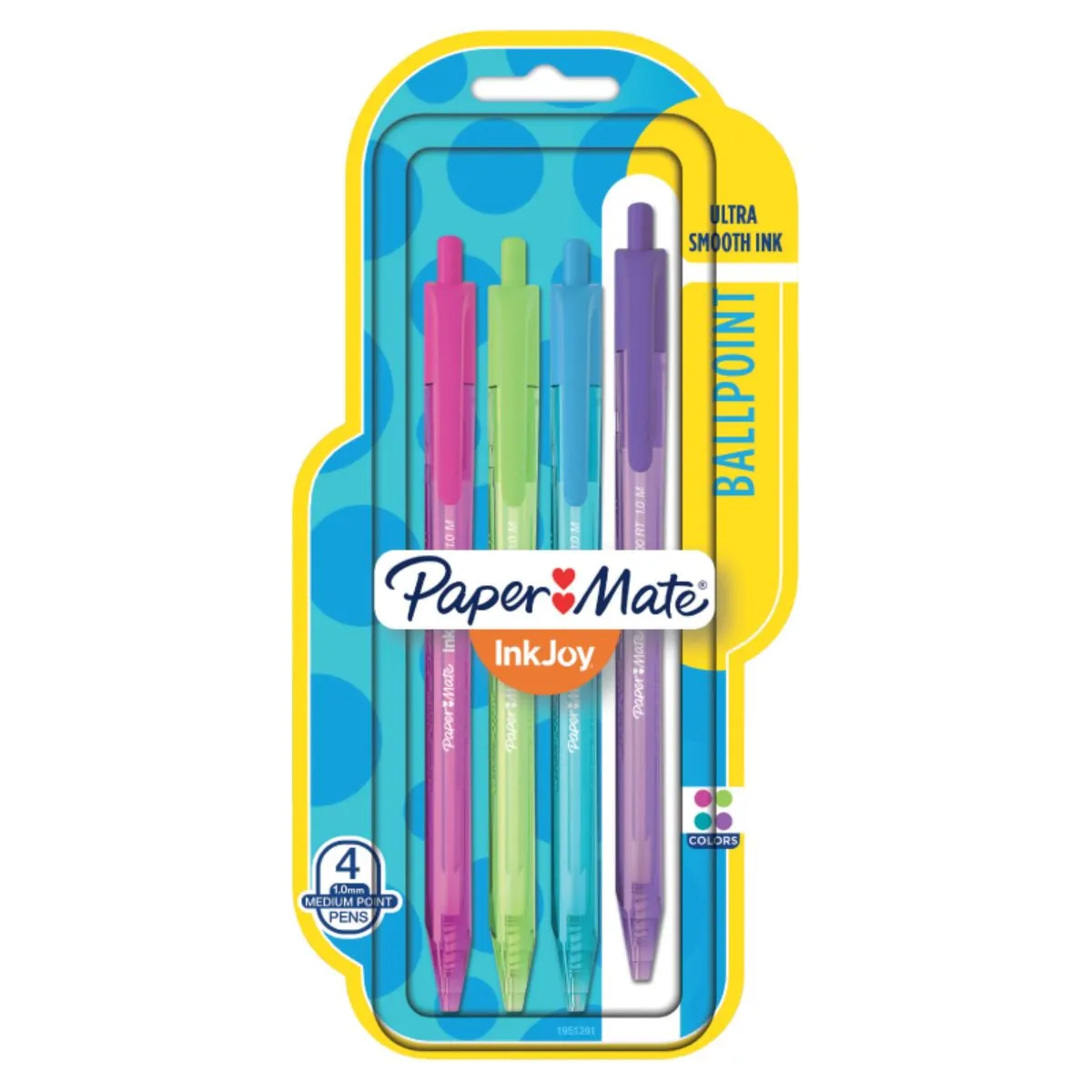 PAPER MATE - Boligrafo Retractil Inkjoy Paper Mate Surtido Blister X4