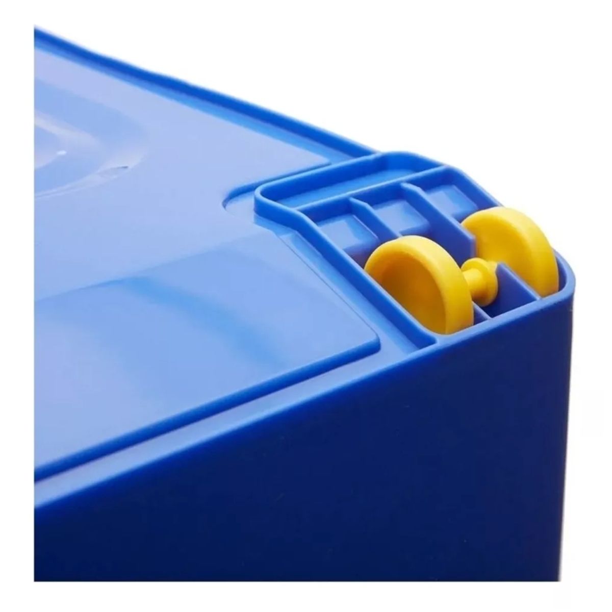GENERICO - Baul Caja Almacenamiento Organizadora Megaforte 90l Ruedas Color Negro