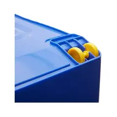 GENERICO - Baul Caja Almacenamiento Organizadora Megaforte 90l Ruedas Color Negro