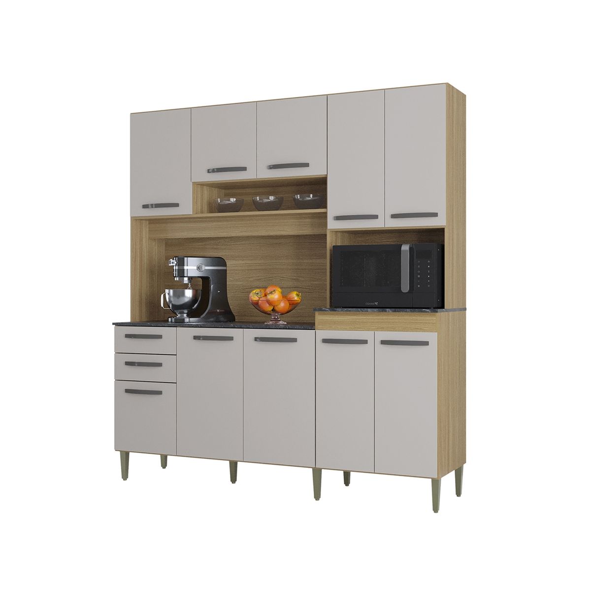 TAHUARI - Mueble de cocina Elisa Damasco off white