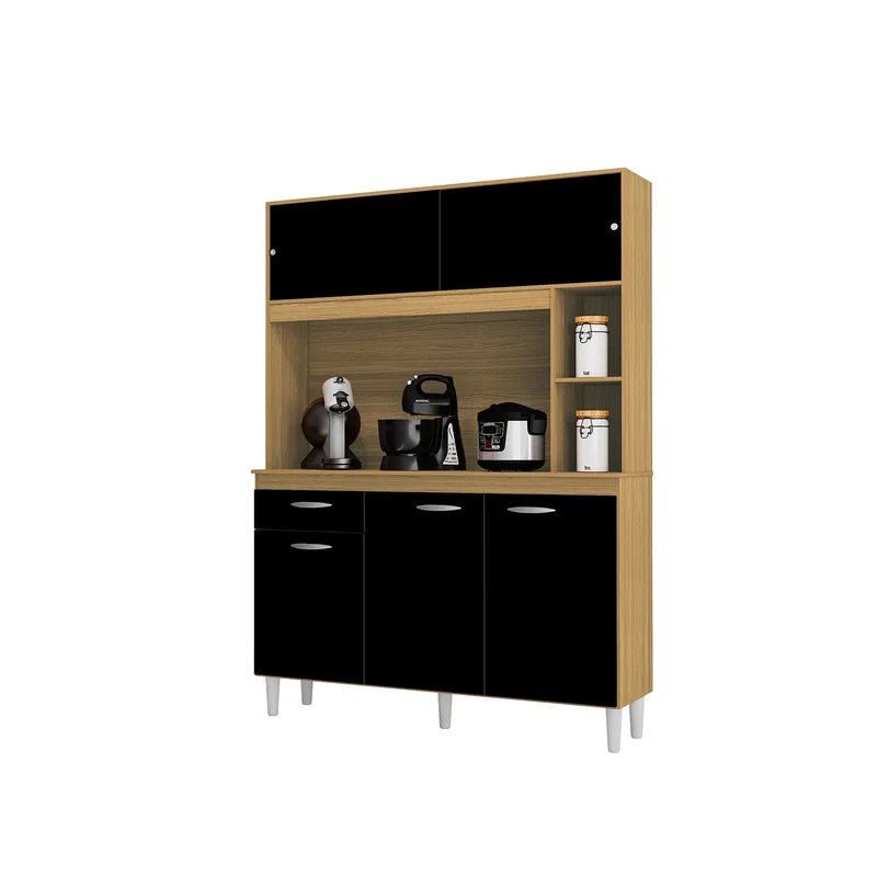 TAHUARI - Mueble de cocina Duna 120 Damasco/negro