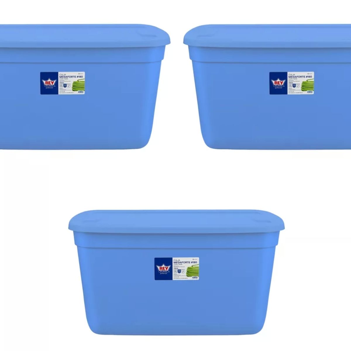 GENERICO - Cajas Organizadoras Multiusos Almacenamiento 120l Pack 3 Uni