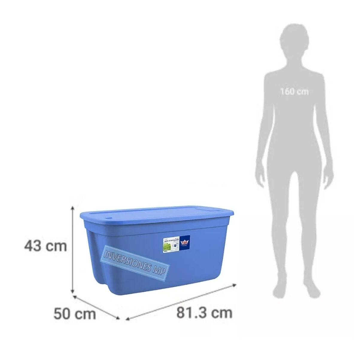 GENERICO - Cajas Organizadoras Multiusos Almacenamiento 120l Pack 3 Uni