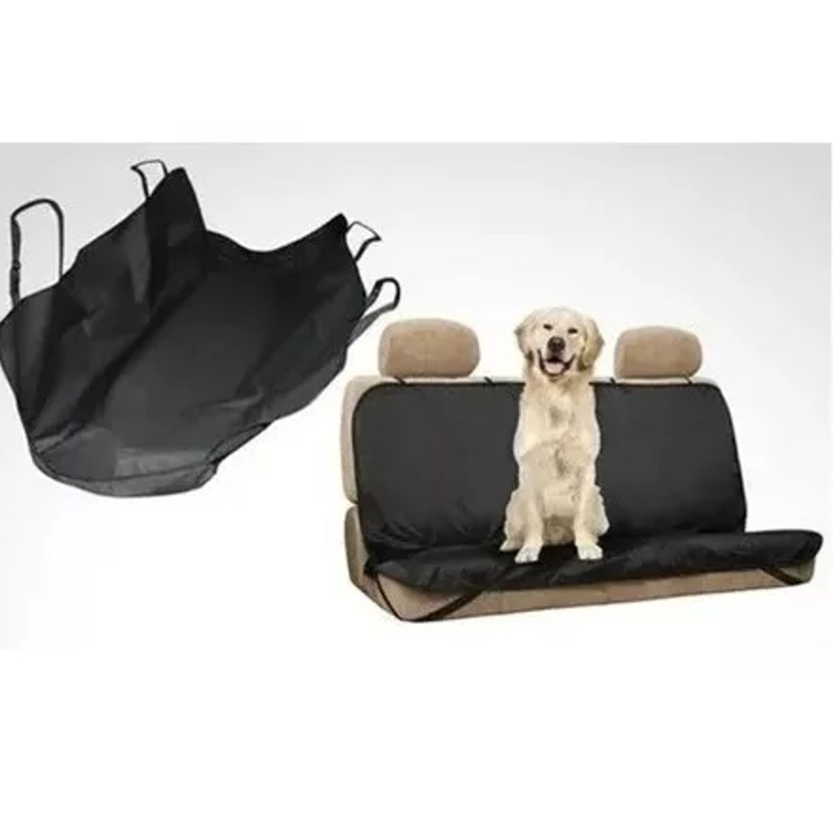 GENERICO - Funda Protectora Autos Impermeables Perros 130x105 Cm Negro