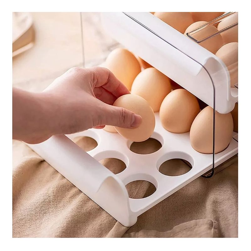 GENERICO - Organizador De Huevos Caja Para 32 Und Huevera Portahuevos