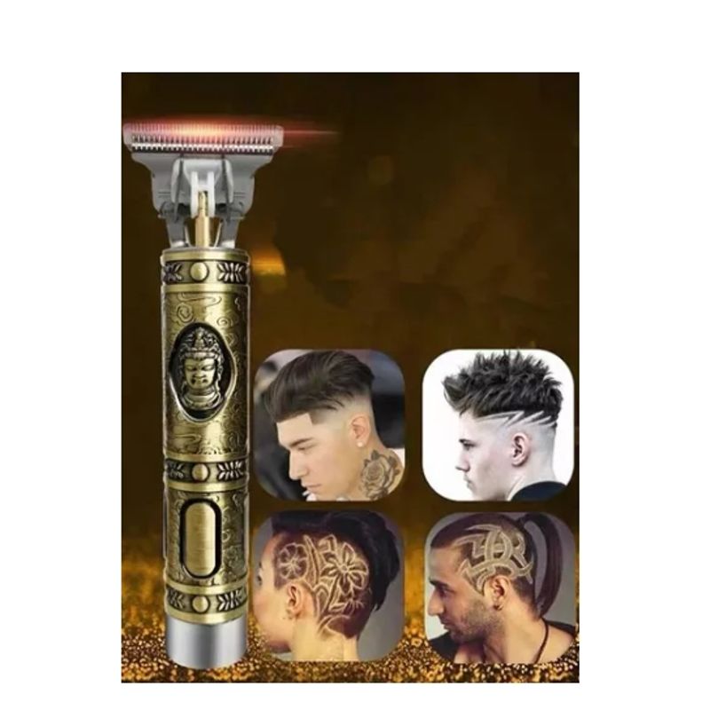GENERICO - Cortadora De Pelo Eléctrico Para Hombre Máquina De Afeitar Color Dorado