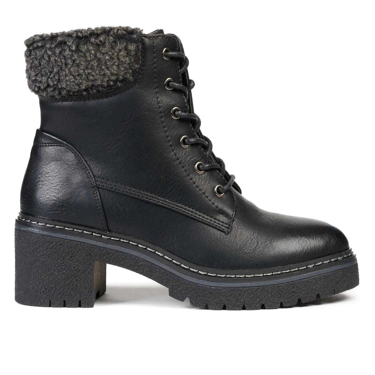THUNDER BLUE - Botín Mujer Negro Willow Thunder Blue