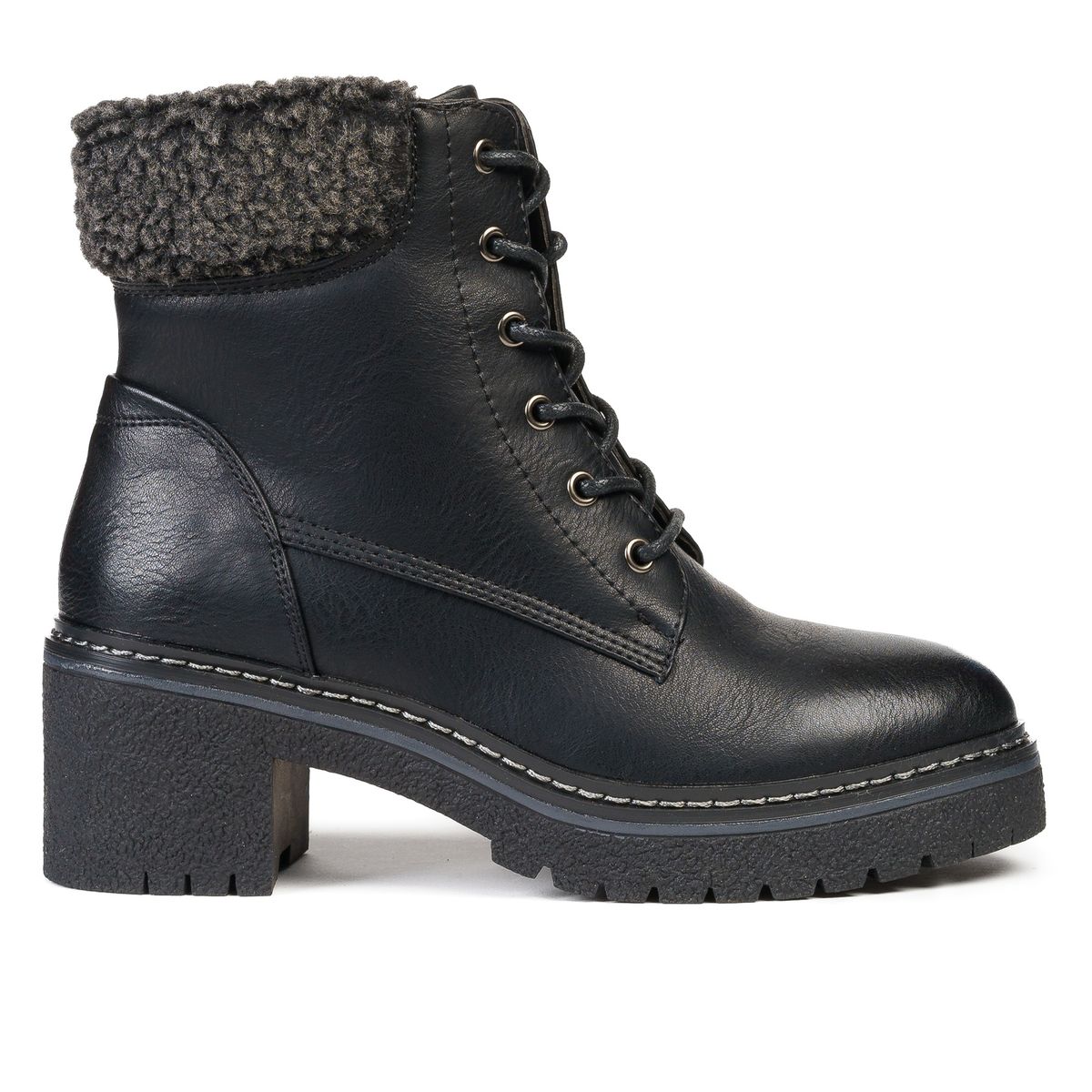 THUNDER BLUE - Botín Mujer Negro Willow Thunder Blue