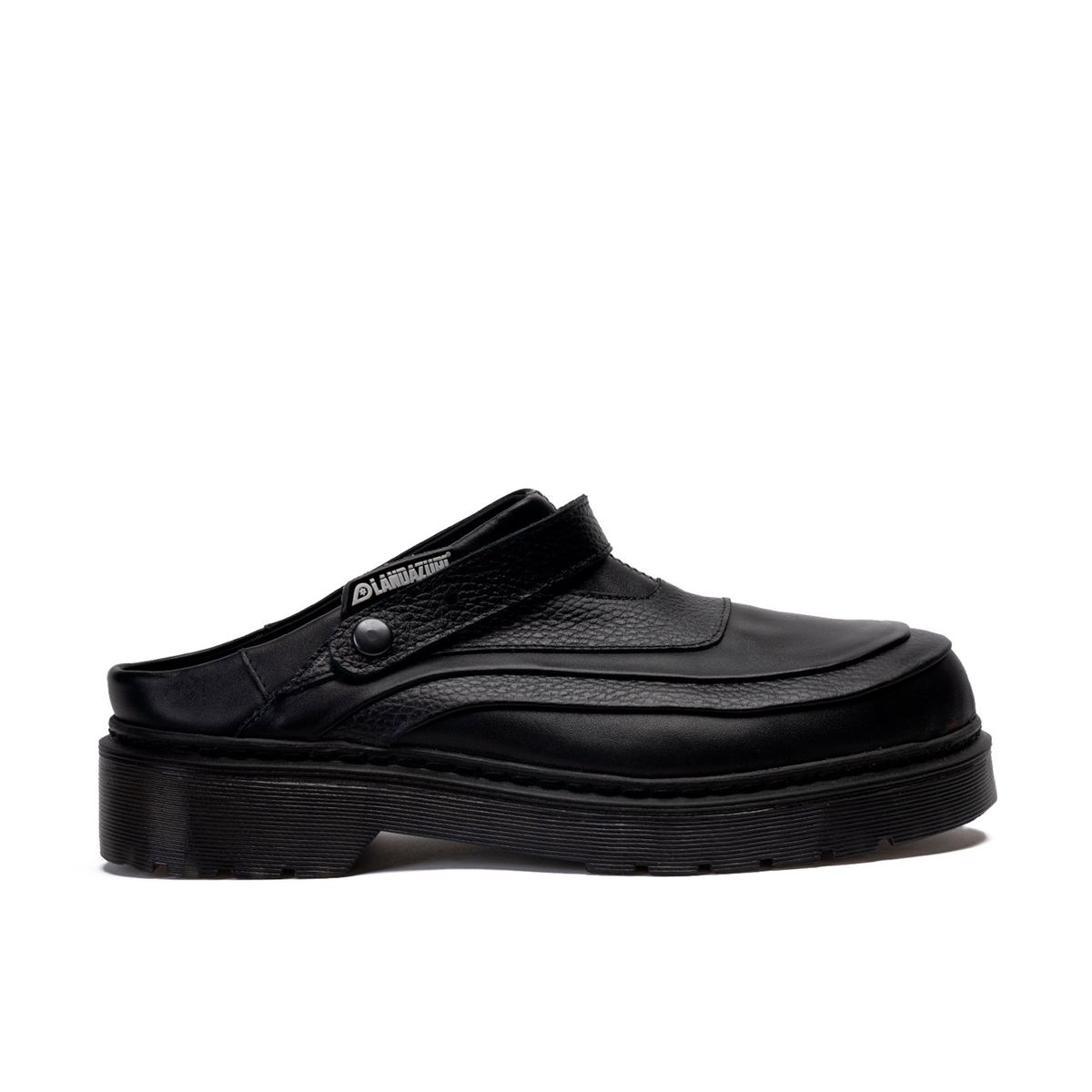 LANDAZURI - Zapato Mule Cuero Adriático II Negro Landazuri