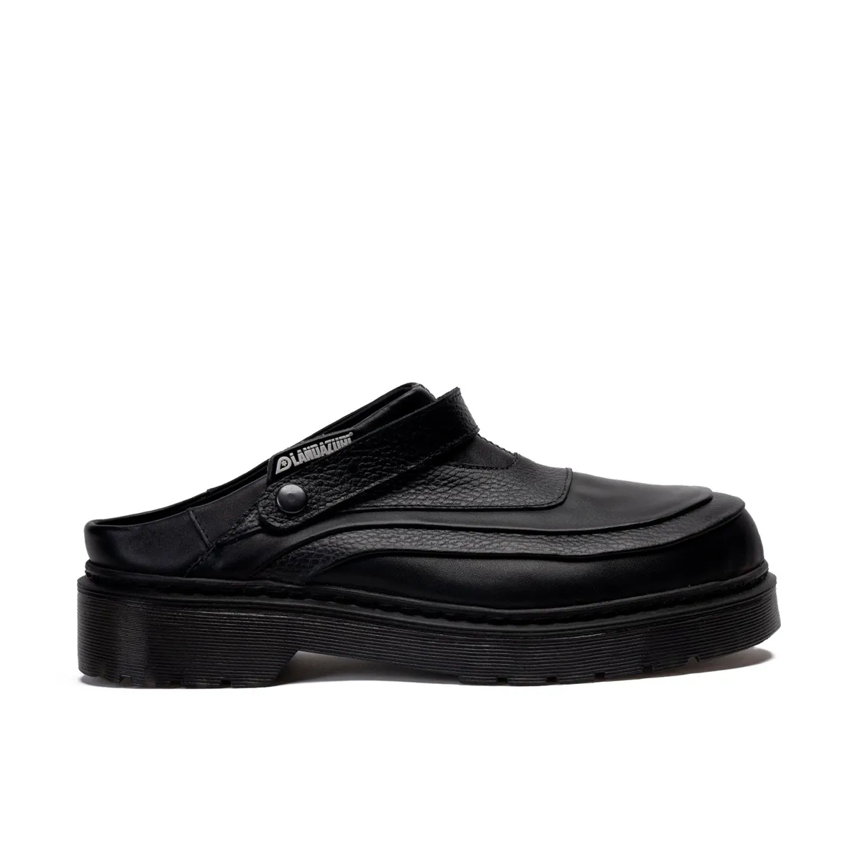 LANDAZURI - Zapato Mule Cuero Adriático II Negro Landazuri