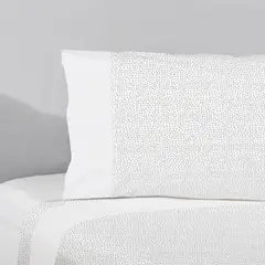 NINA HERRERA - Sábana Estampada Puntos Grises 220H 1 Plaza