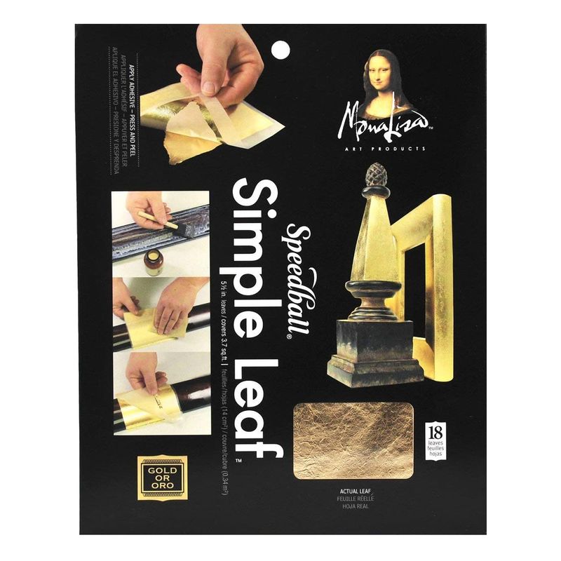 SPEEDBALL - Láminas Papel Color Oro Mona Lisa Speedball