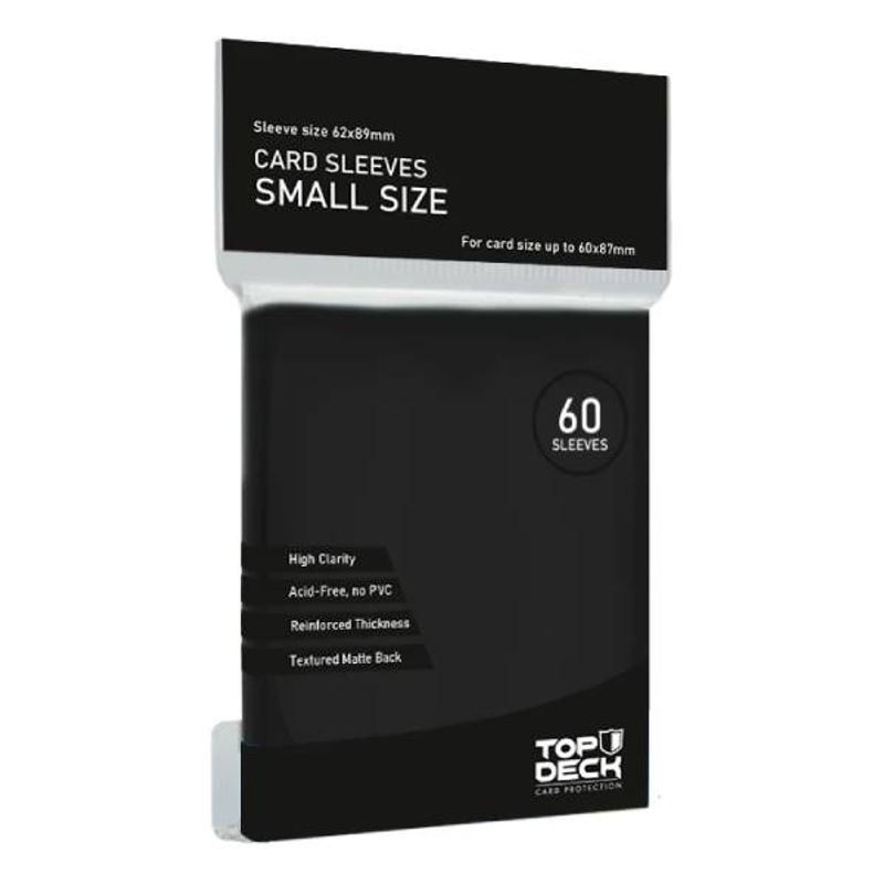 MITOS Y LEYENDAS - Protector de cartas tamaño Small Top Deck Negro (62x89)